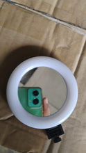 Rechargeable LED Makeup Mirror with Ring Light (1 Pc)