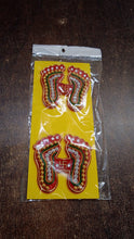 Decorative Laxmi Charan Paduka Sticker Set (Pack of 2 Pc)