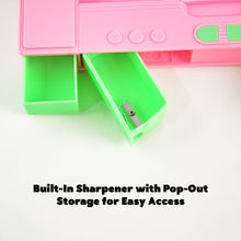 Multi Purpose Gadget Jumbo Pencil Box Compass With Calculator Jumbo 2 Side Slot Geometry Box Compass Use School , Traveling & Studio