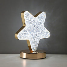 Star Crystal Diamond Touch Lamp – USB Rechargeable, 3-Way Dimmable