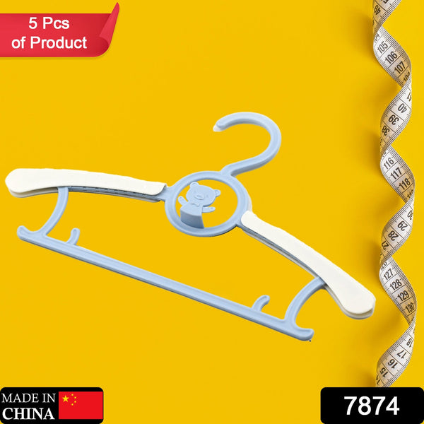 Large Adjustable Plastic Dress Hangers – Space-Saving & Lightweight (5 Pc)