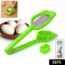 Multipurpose Slicer with Seven Blades, Egg Slicers Stainless Slicer, Strawberry, Tomato, Kiwi, Fruit Cutter, Divider Separator
